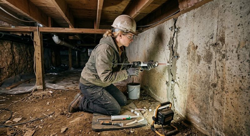 Basement Foundation Repair in Fall River, MA