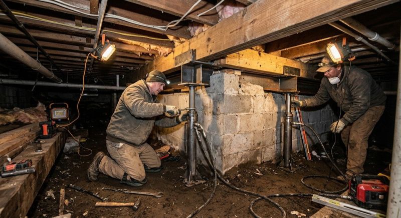 Basement Foundation Repair in Middleboro, MA