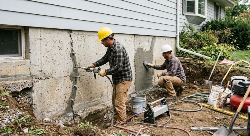 Basement Foundation Repair in Washington County, RI