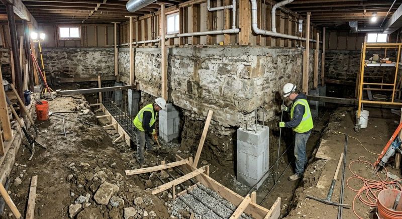 Basement Underpinning in North Dartmouth, MA