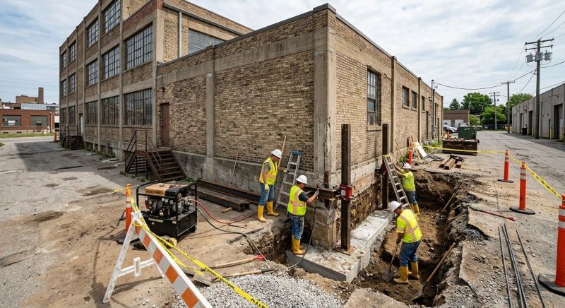 Building Foundation Repair in East Falmouth, MA