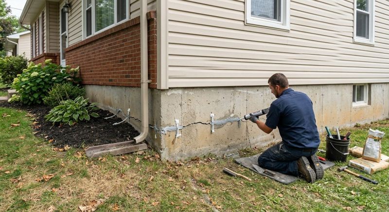 Cracked Foundation Repair in Little Compton, RI