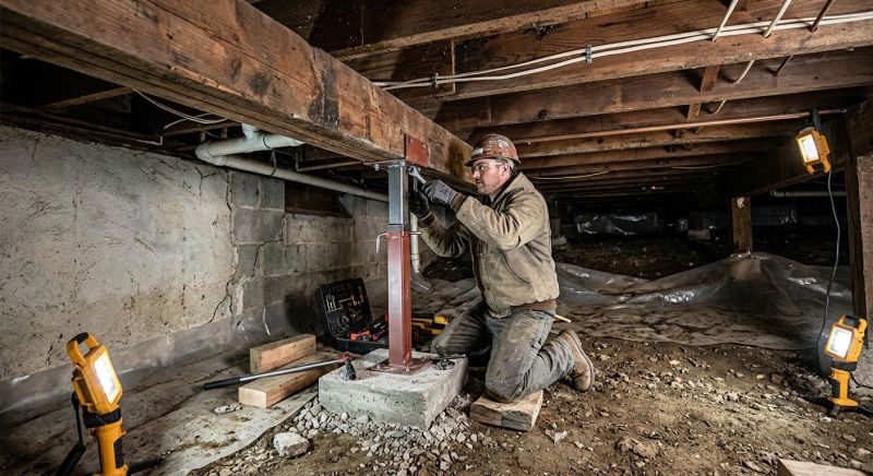 Crawl Space Leveling in North Dartmouth, MA