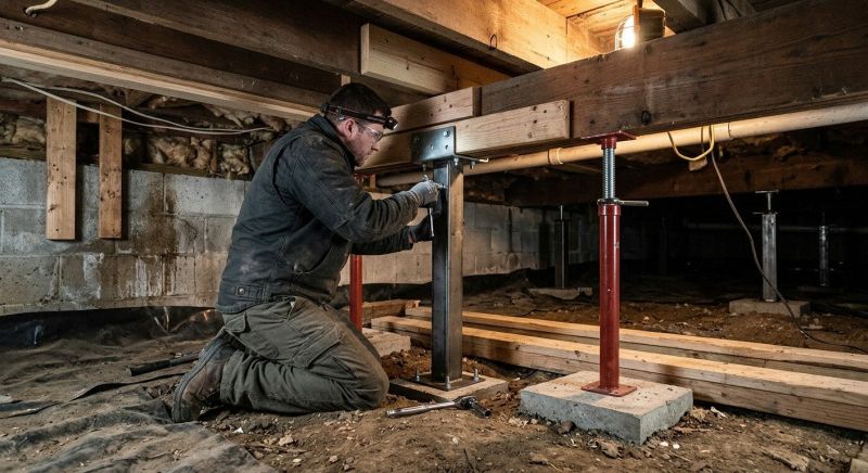 Crawlspace Structural Repair in North Dartmouth, MA