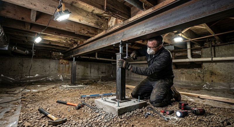 Crawlspace Structural Repair in North Dartmouth, MA