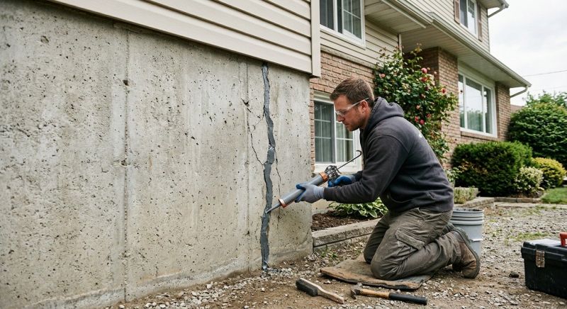 Foundation Crack Sealing in North Dartmouth, MA