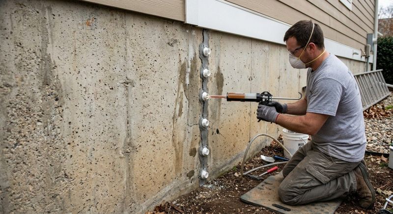 Foundation Crack Sealing in North Dartmouth, MA