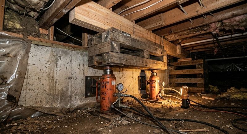 Foundation Jacking in North Falmouth, MA