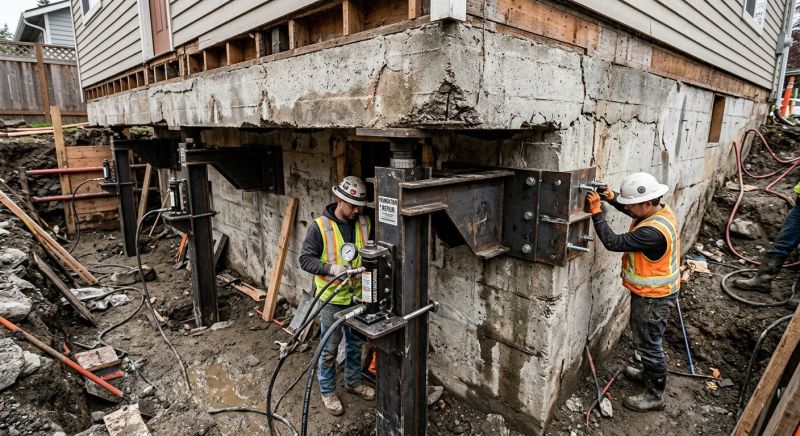 Foundation Lifting in Fall River, MA