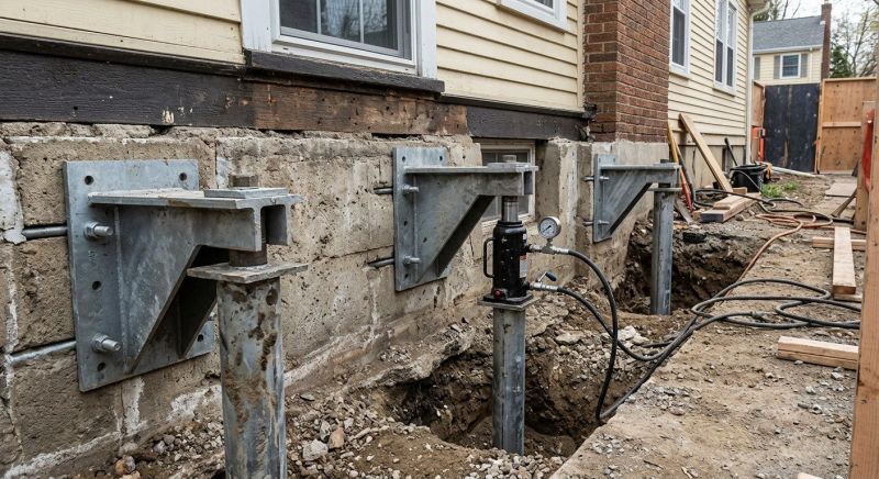 Foundation Pier Leveling in North Dartmouth, MA