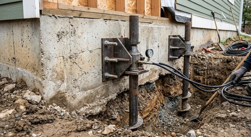 Foundation Pier Leveling in North Dartmouth, MA