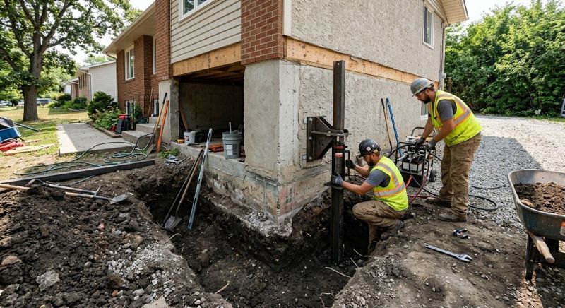Foundation Pier Repair in North Dartmouth, MA