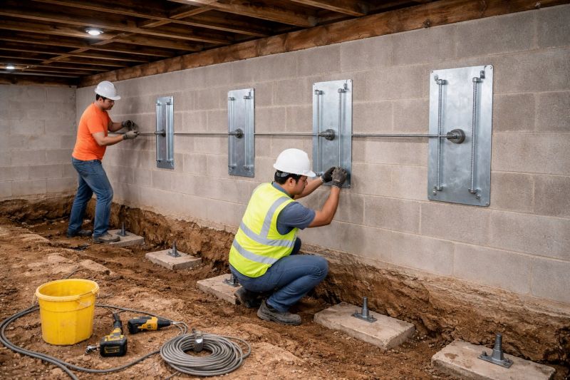 Foundation Stabilizing in Buzzards Bay, MA