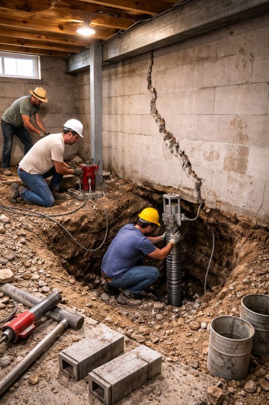 Foundation Structural Repair in West Wareham, MA
