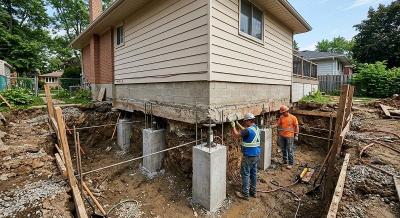 Foundation Underpinning in North Dartmouth, MA