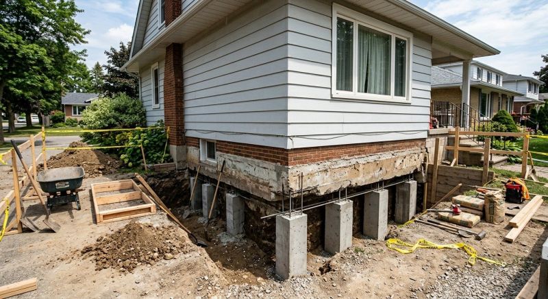 Foundation Underpinning in North Dartmouth, MA