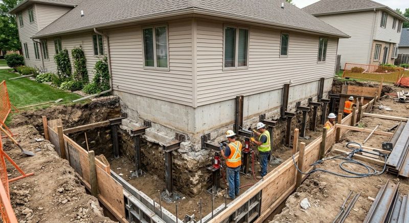 Foundation Underpinning in North Dartmouth, MA