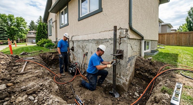 Helical Piers Installation in North Dartmouth, MA