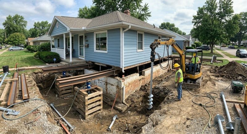 House Underpinning in North Dartmouth, MA