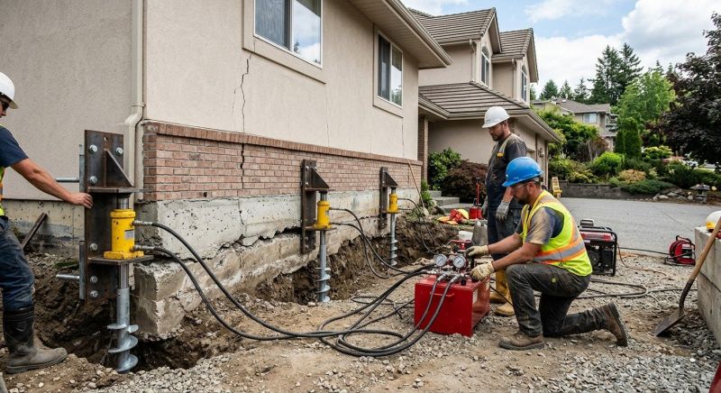 Sinking Foundation Lifting in North Dartmouth, MA