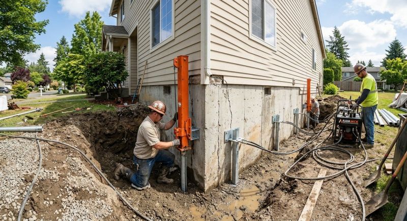 Sinking Foundation Repair in Bristol County, MA