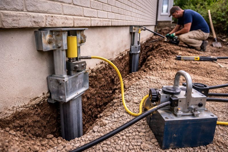 Sinking Foundation Repair in Dighton, MA