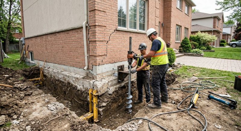 Sinking Foundation Repair in North Falmouth, MA
