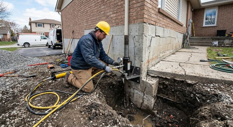 Sinking Foundation Repair in West Wareham, MA