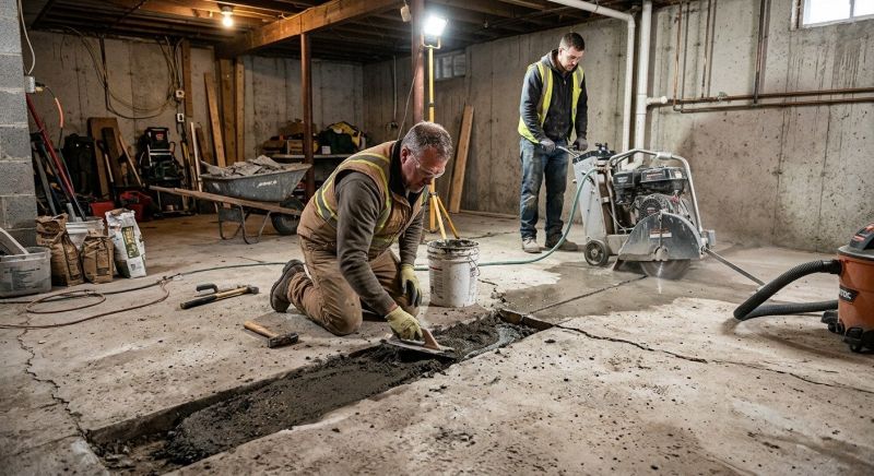 Slab Foundation Repair in North Dartmouth, MA